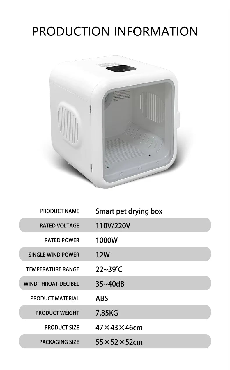 KTX-005651 Automatic Pet Washing and Drying Machine with Quiet Air Blower for Small Animals