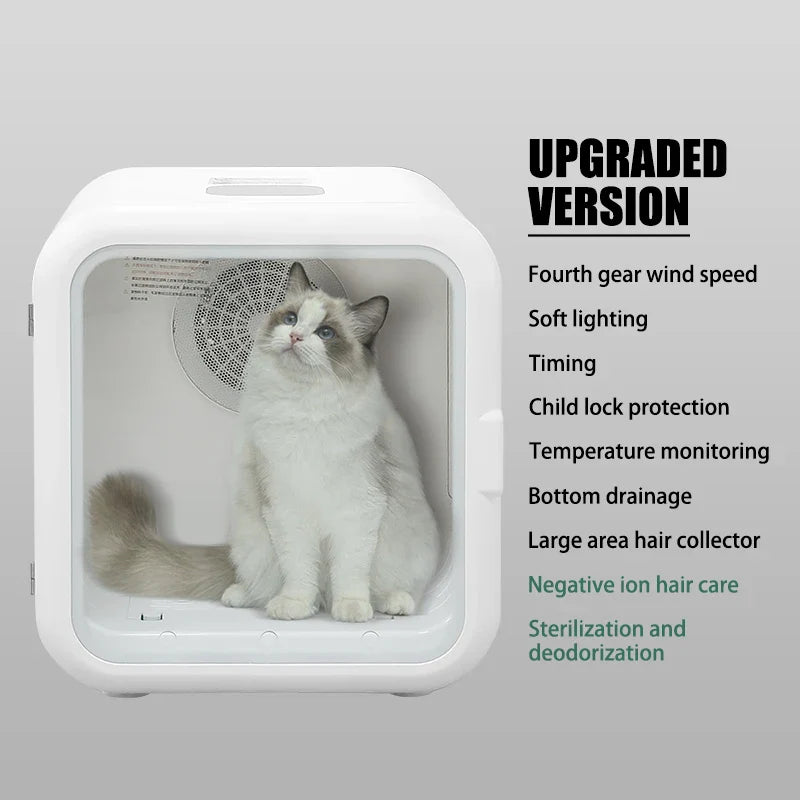 KTX-005651 Automatic Pet Washing and Drying Machine with Quiet Air Blower for Small Animals