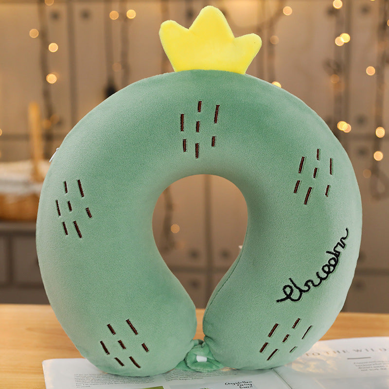 KTX-006675 Cartoon U-Shaped Memory Foam Cervical Pillow for Comfort and Support