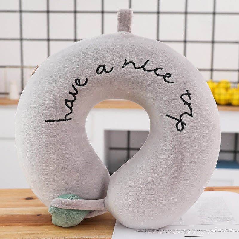 KTX-006675 Cartoon U-Shaped Memory Foam Cervical Pillow for Comfort and Support