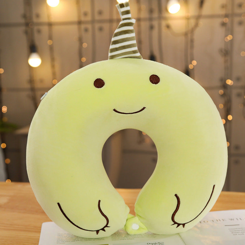 KTX-006675 Cartoon U-Shaped Memory Foam Cervical Pillow for Comfort and Support