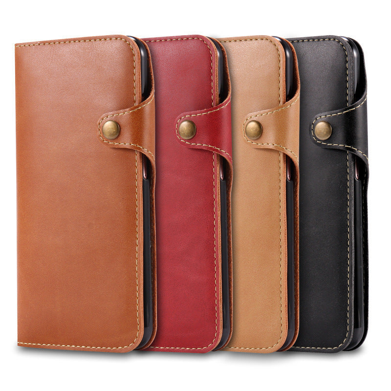 KTX-006803 Ultra-Thin Flip Phone Case for Samsung Galaxy Note 8, S8 Plus, S9/S9 Plus with Card Holder