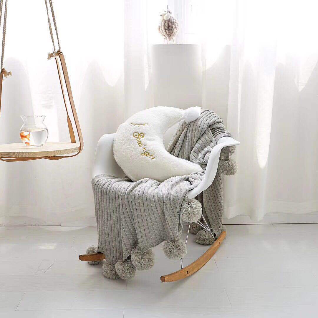 KTX-006995 Crown Lumbar Pillow Cushion - Modern Plush Design with Cartoon Patterns, Multiple Sizes Available