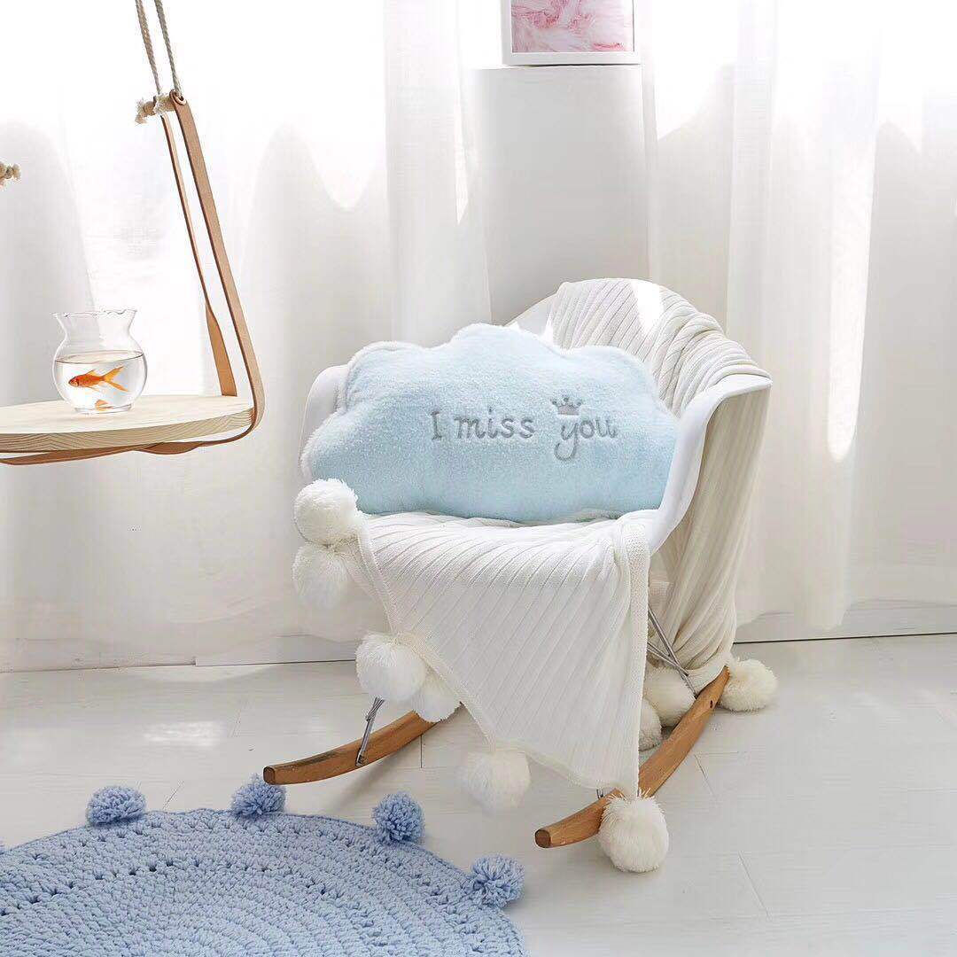 KTX-006995 Crown Lumbar Pillow Cushion - Modern Plush Design with Cartoon Patterns, Multiple Sizes Available