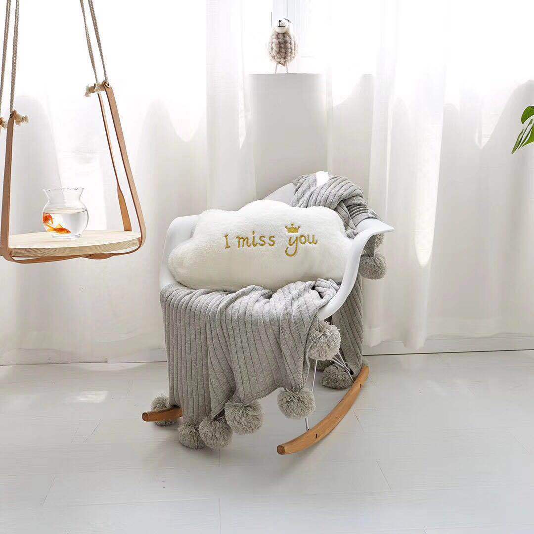 KTX-006995 Crown Lumbar Pillow Cushion - Modern Plush Design with Cartoon Patterns, Multiple Sizes Available