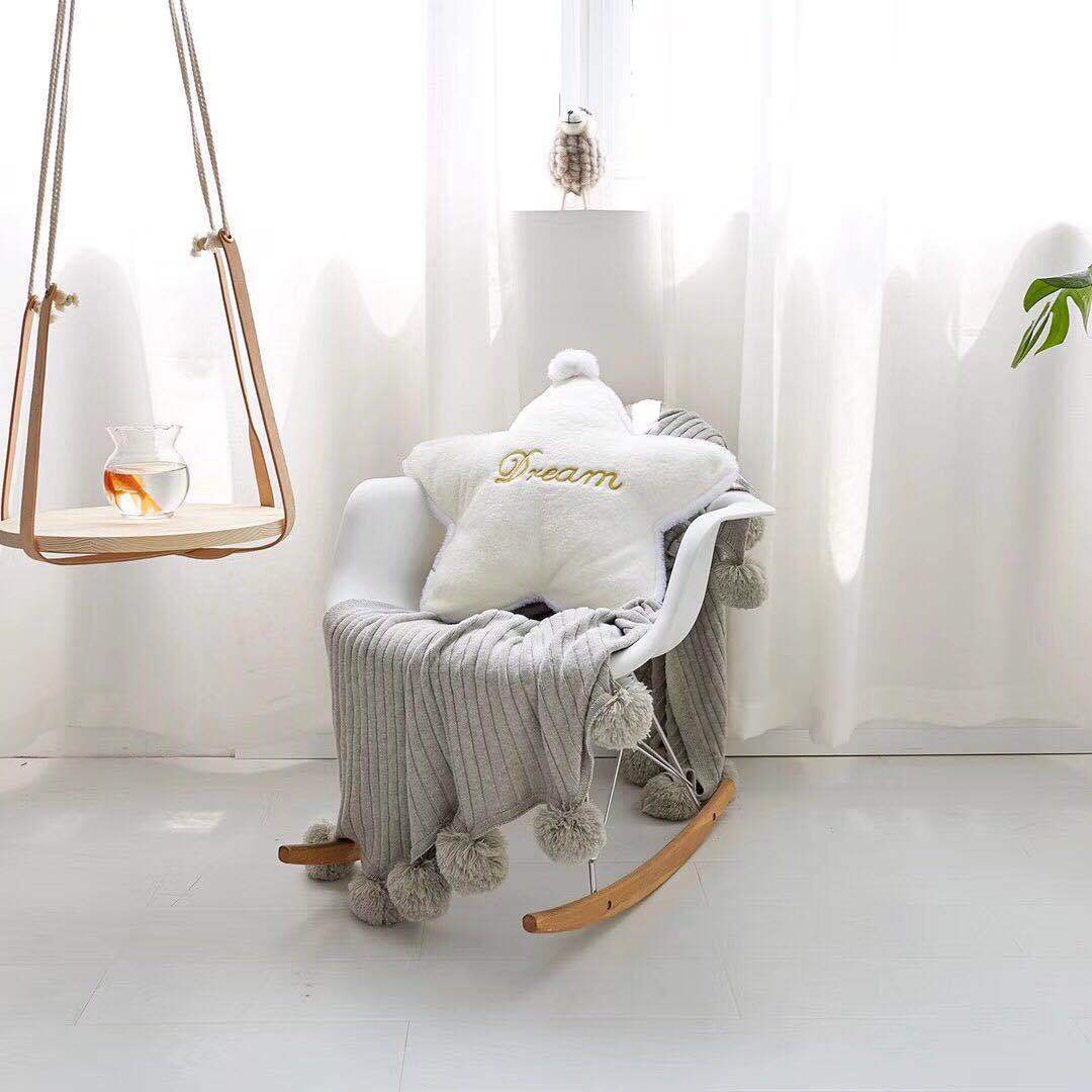 KTX-006995 Crown Lumbar Pillow Cushion - Modern Plush Design with Cartoon Patterns, Multiple Sizes Available