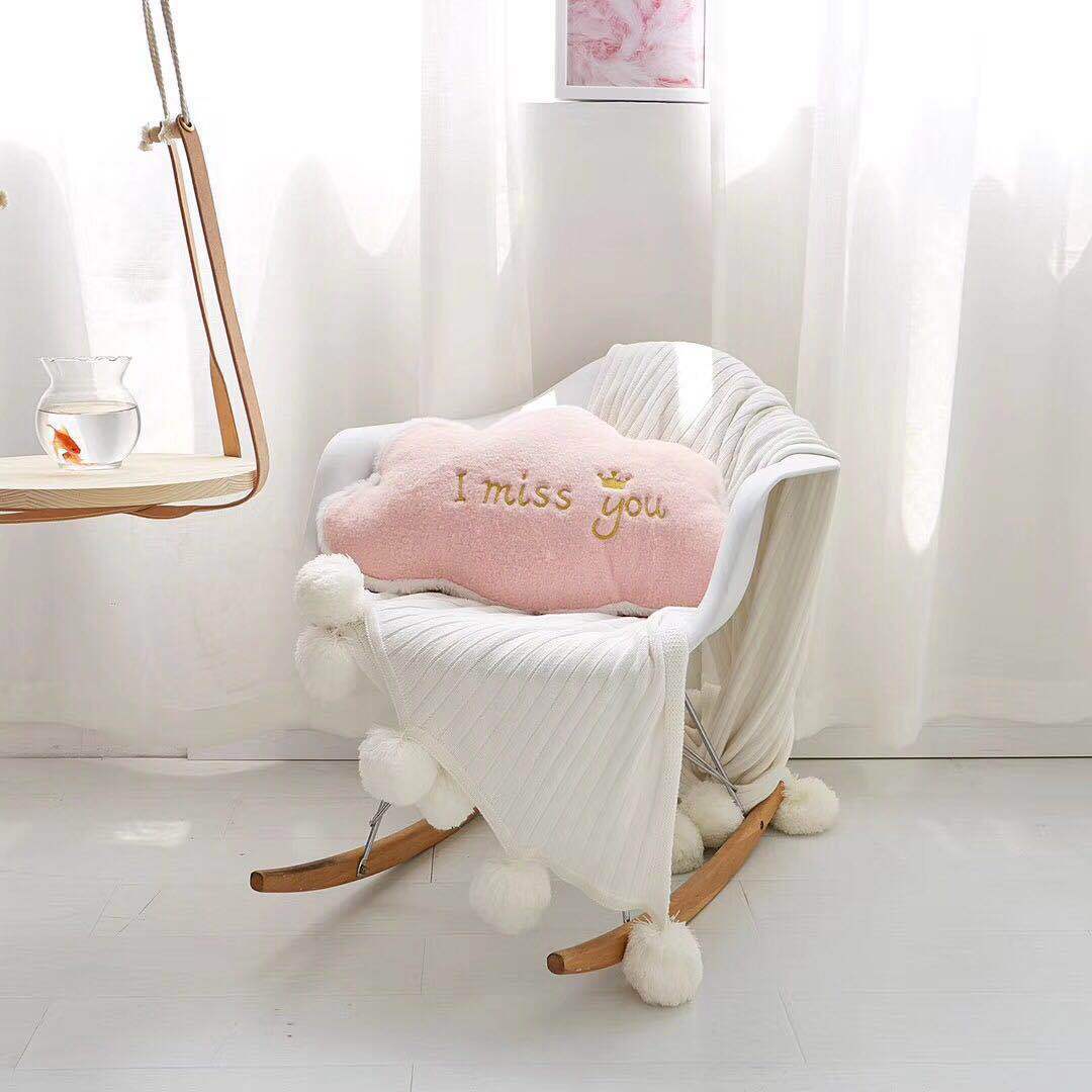 KTX-006995 Crown Lumbar Pillow Cushion - Modern Plush Design with Cartoon Patterns, Multiple Sizes Available