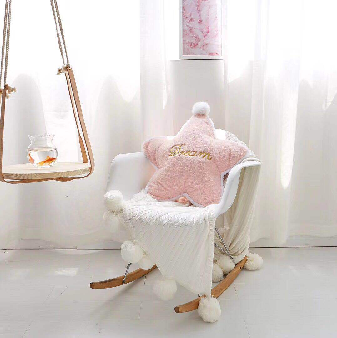 KTX-006995 Crown Lumbar Pillow Cushion - Modern Plush Design with Cartoon Patterns, Multiple Sizes Available