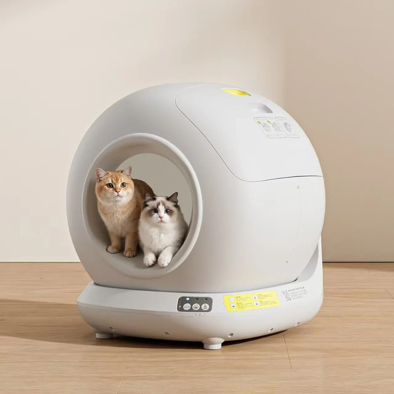 KTX-006995 Smart Self-Cleaning Cat Litter Box with APP Control - 78L Capacity, Automatic Odor Control, Dust-Free Design
