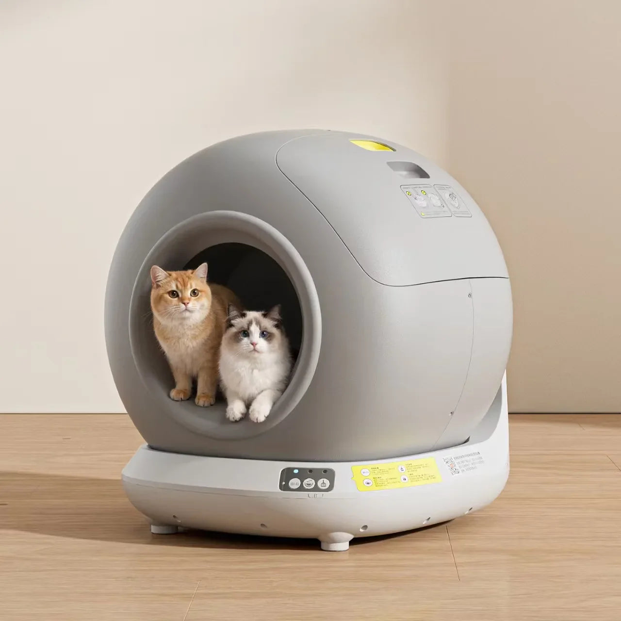 KTX-006995 Smart Self-Cleaning Cat Litter Box with APP Control - 78L Capacity, Automatic Odor Control, Dust-Free Design