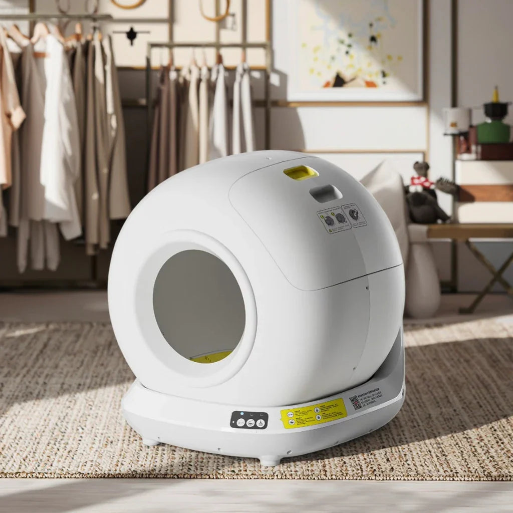 KTX-006995 Smart Self-Cleaning Cat Litter Box with APP Control - 78L Capacity, Automatic Odor Control, Dust-Free Design