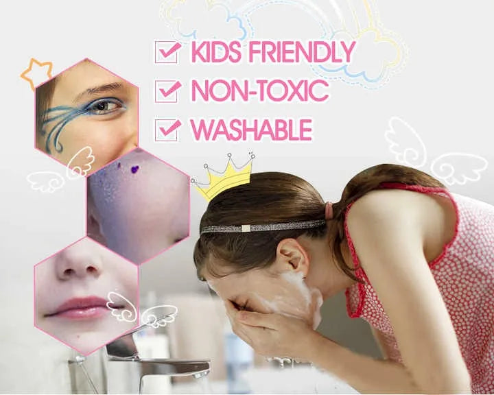 KTX-007379 Kids Makeup Toy Set with Nail Polish and Manicure Accessories for Girls, Ages 2-13