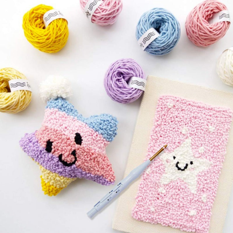 KTX-007379 Thick Copper Tube Embroidery Needle with ABS Plastic Handle - 18.5cm Long