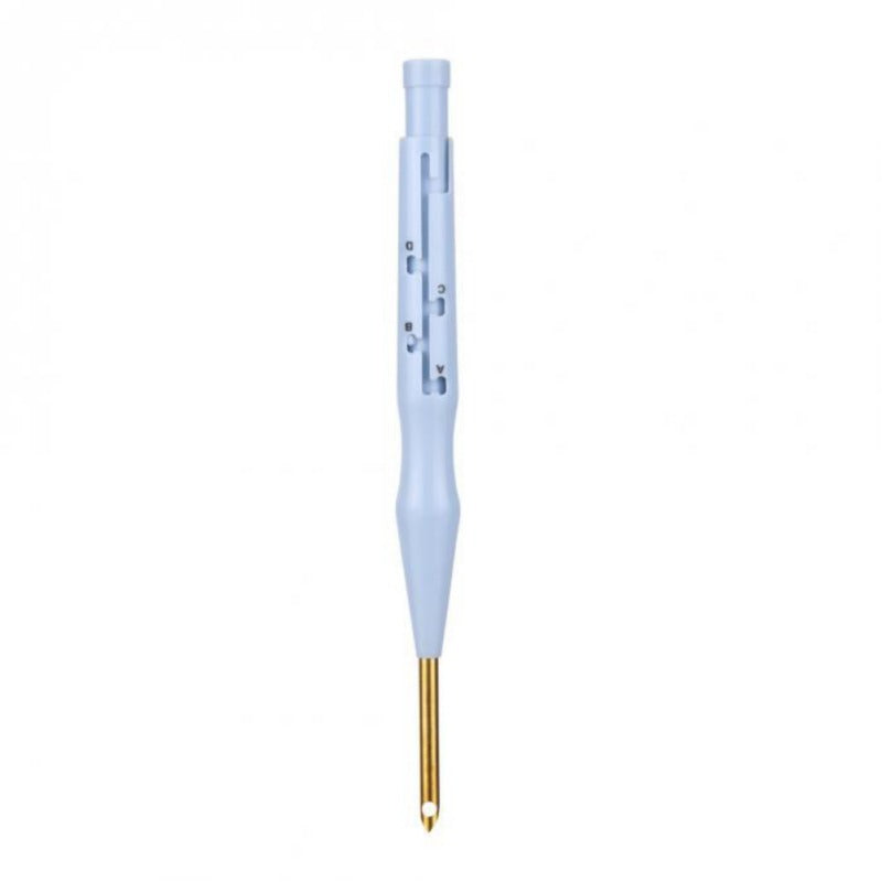 KTX-007379 Thick Copper Tube Embroidery Needle with ABS Plastic Handle - 18.5cm Long