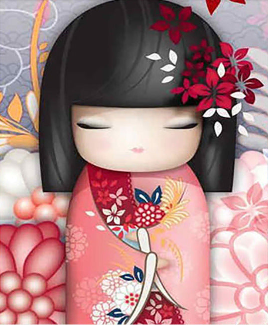 KTX-007699 Anime Character Round Diamond Painting - 40x50cm, Resin Drill, Modern Craft для Living Room