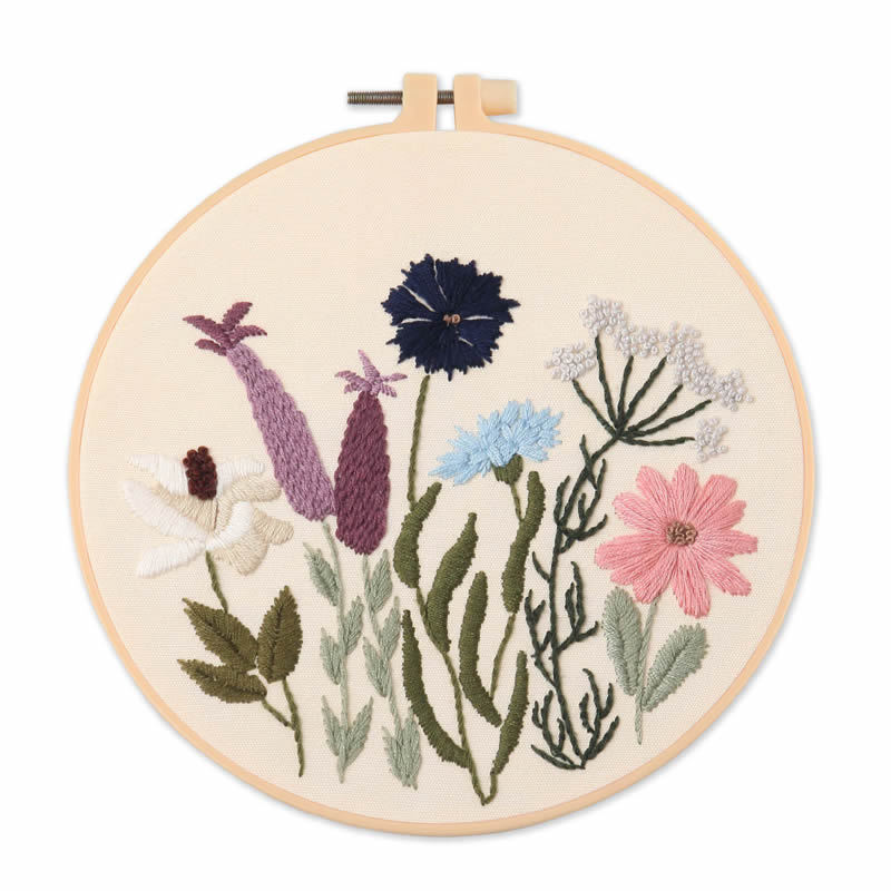 KTX-008531 Embroidery DIY Material Package for Cross Stitch with Plant and Flower Patterns