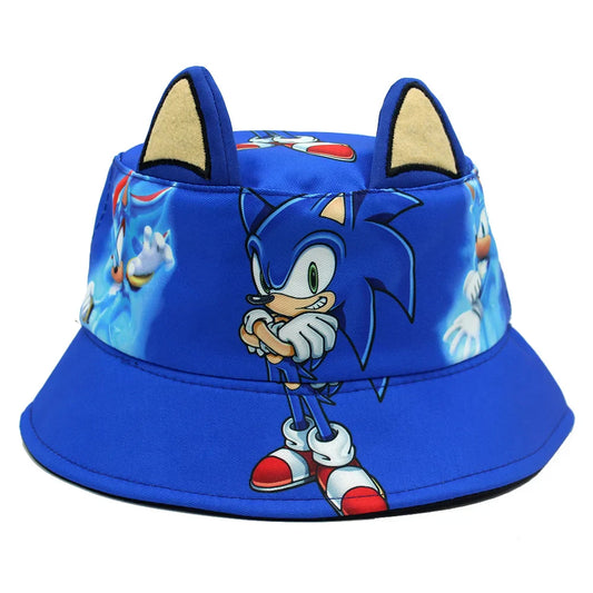 Children's Cartoon Character Stitched Fisherman Sunshade Hat for Outdoor Fun
