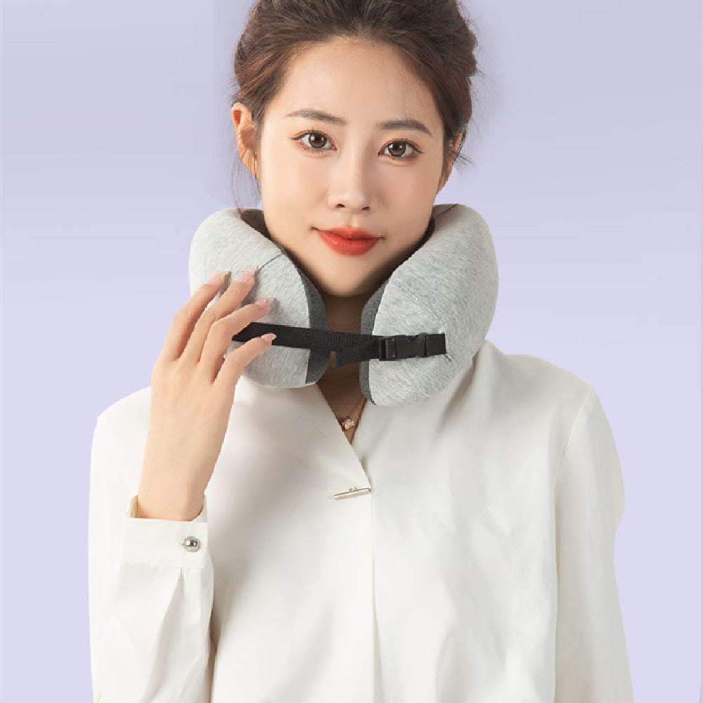 KTX-009811 U-Shaped Memory Foam Pillow with Removable Washable Cover for Travel and Home