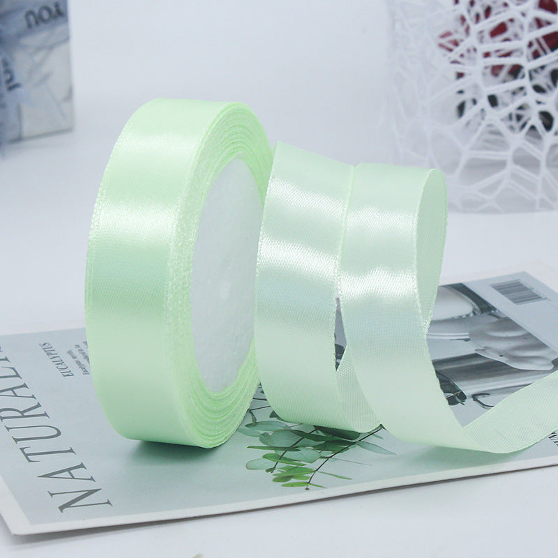 KTX-010835 2cm Wide Glossy Single-Sided Polyester Ribbon - 22m Roll for Cake Decorating and Gift Wrapping