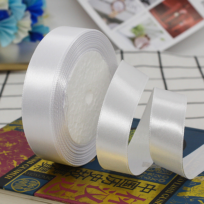 KTX-010835 2cm Wide Glossy Single-Sided Polyester Ribbon - 22m Roll for Cake Decorating and Gift Wrapping