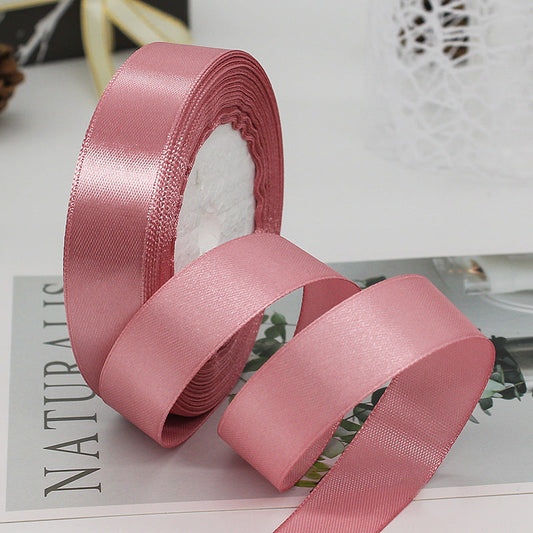 KTX-010835 2cm Wide Glossy Single-Sided Polyester Ribbon - 22m Roll for Cake Decorating and Gift Wrapping