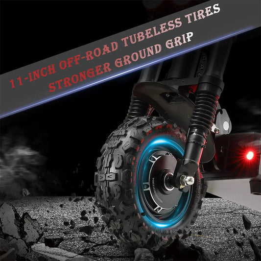 KTX-011027 6000W Dual Motor Foldable Electric Scooter with Seat, Off-Road Capability, 100km Range, Max Speed 85km/h