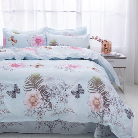 KTX-011155 Four-Piece Duvet Cover Set with Modal Fiber - Includes Quilt Cover and Pillowcases in Various Patterns