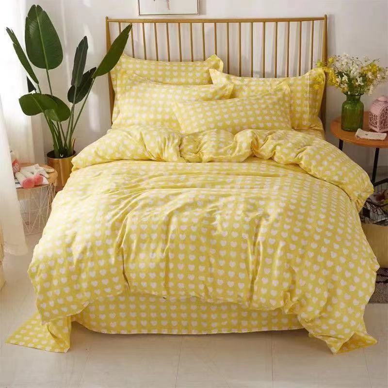 KTX-011155 Four-Piece Duvet Cover Set with Modal Fiber - Includes Quilt Cover and Pillowcases in Various Patterns
