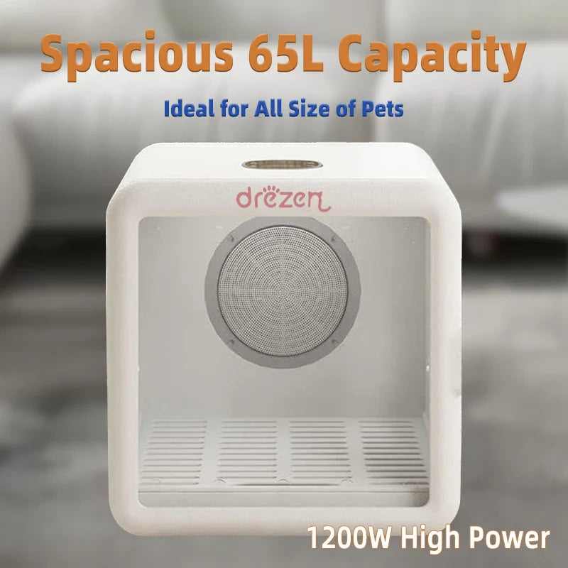 KTX-011411 Pet Hair Dryer Box for Cats and Dogs - 2000W Low Noise ABS Material, Efficient Indoor Drying