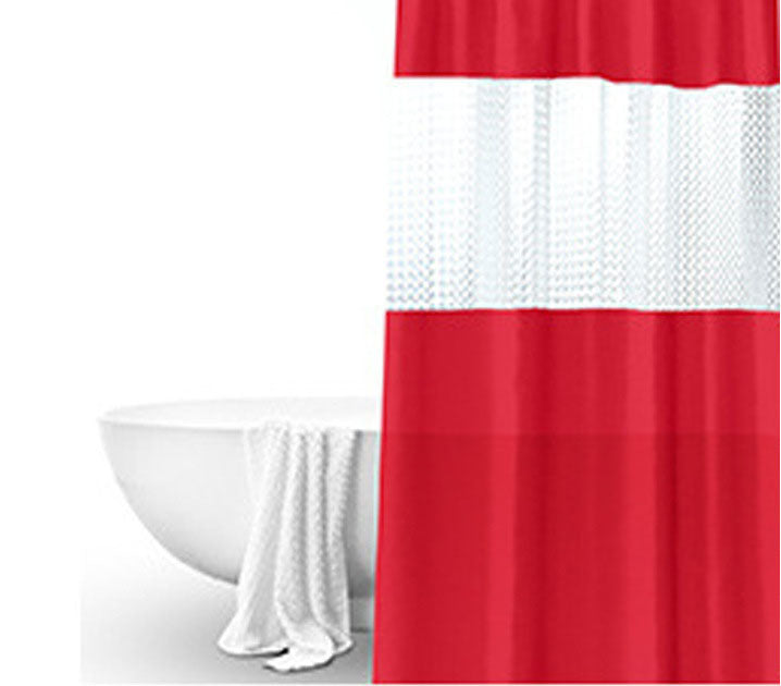KTX-011859 Translucent Waterproof Mildew Proof Shower Curtain for Modern Bathrooms – 180cm x 200cm, Available in Multiple Colors