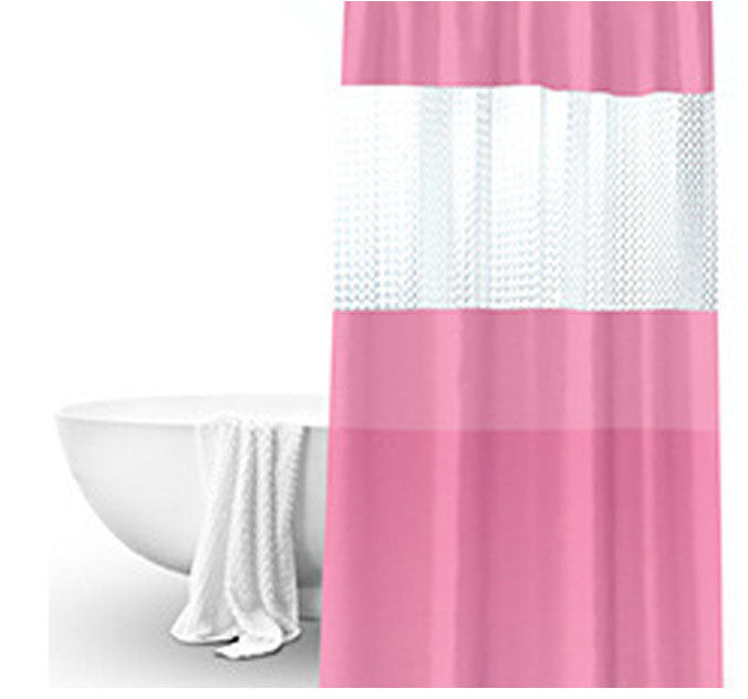 KTX-011859 Translucent Waterproof Mildew Proof Shower Curtain for Modern Bathrooms – 180cm x 200cm, Available in Multiple Colors