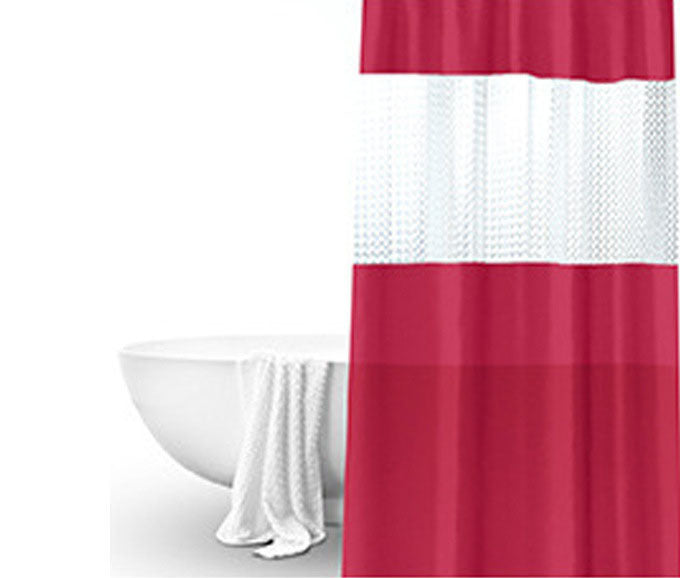 KTX-011859 Translucent Waterproof Mildew Proof Shower Curtain for Modern Bathrooms – 180cm x 200cm, Available in Multiple Colors