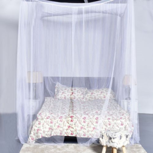 KTX-012307 Four-Sided Polyester Mosquito Net with Square Doors, 210x190x240cm, White or Black