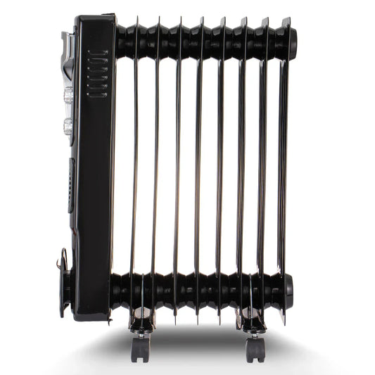 KTX-013075 2400W Oil Filled Radiator with Adjustable Thermostat and Silent Fan Heater for Efficient Home Heating