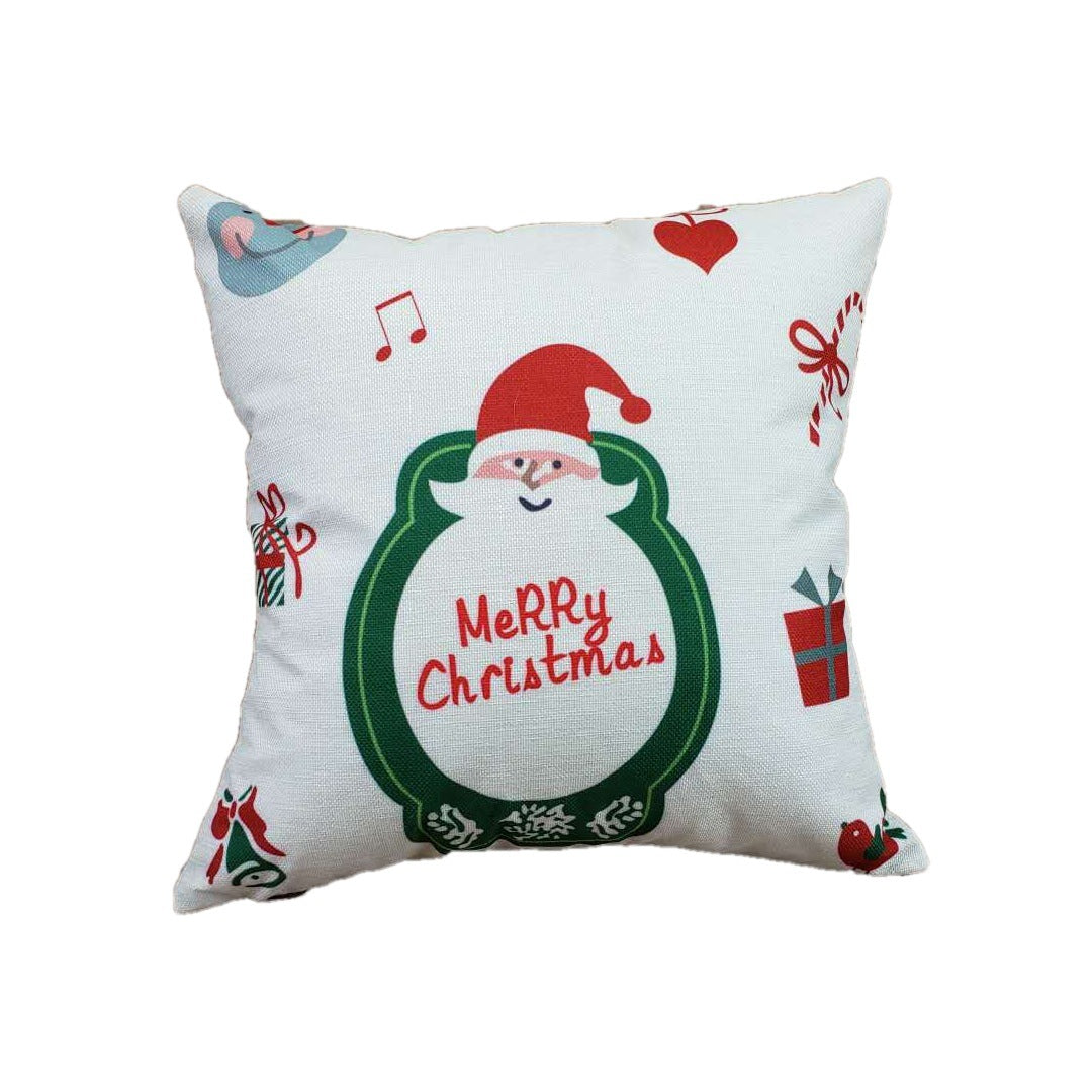 KTX-013587 Christmas-Themed Polyester Pillowcase for Cozy Holiday Decor