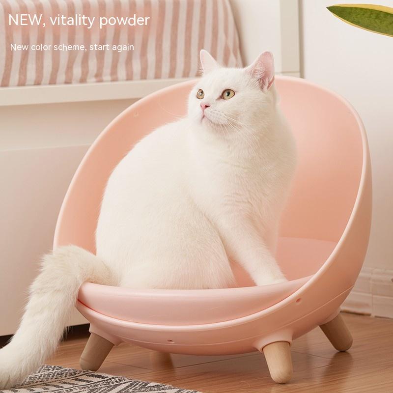 KTX-013587 Cozy Cat Nest for Small Dogs - Four Seasons Plastic Pet Bed in Multiple Colors