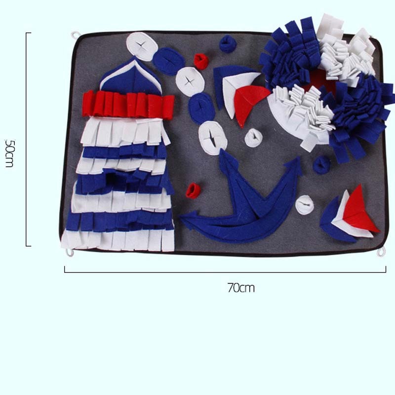 KTX-014291 Interactive Dog Snuffle Mat - Fun Textures, Available in Multiple Sizes