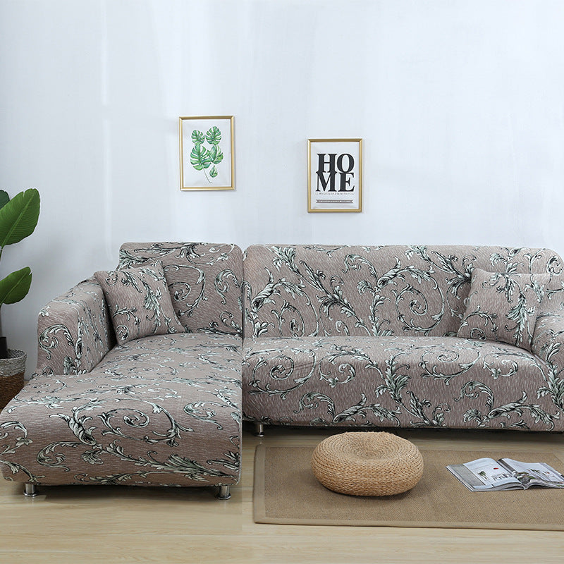 KTX-014291 Stretch Print Sofa Cover in Fashionable Design for Various Sizes