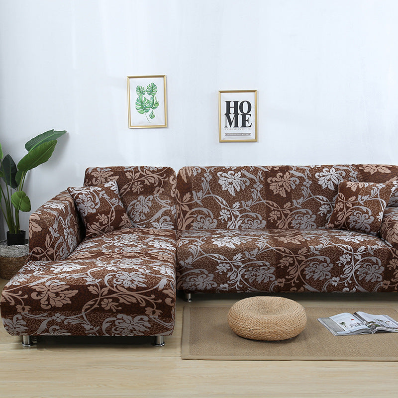 KTX-014291 Stretch Print Sofa Cover in Fashionable Design for Various Sizes