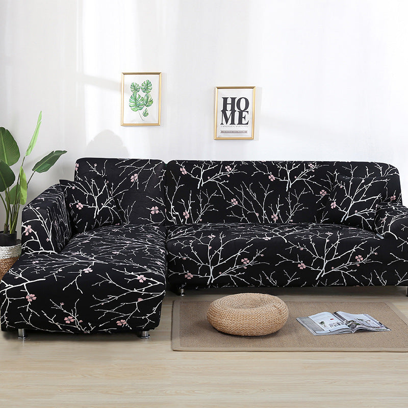 KTX-014291 Stretch Print Sofa Cover in Fashionable Design for Various Sizes