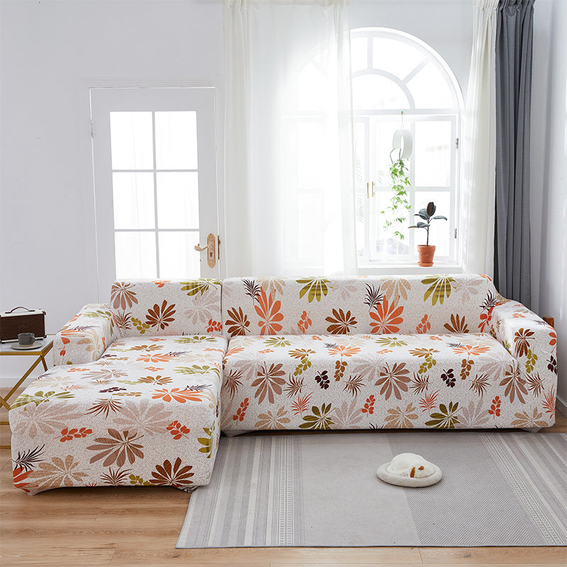 KTX-014291 Stretch Print Sofa Cover in Fashionable Design for Various Sizes