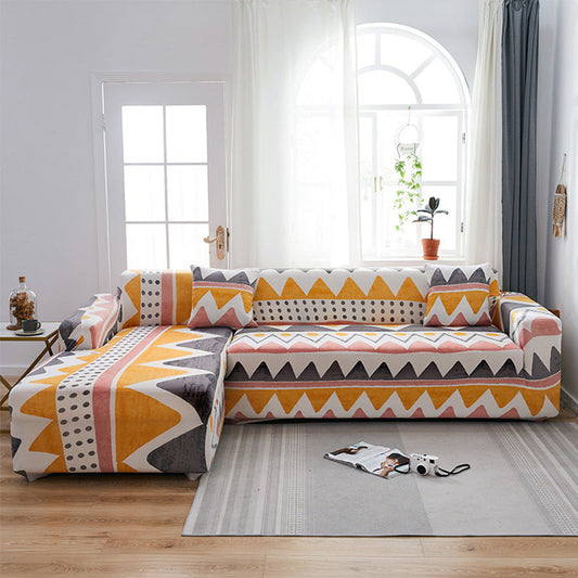 KTX-014291 Stretch Print Sofa Cover in Fashionable Design for Various Sizes