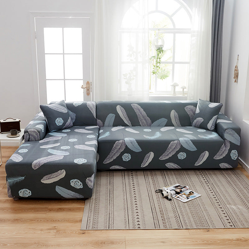KTX-014291 Stretch Print Sofa Cover in Fashionable Design for Various Sizes