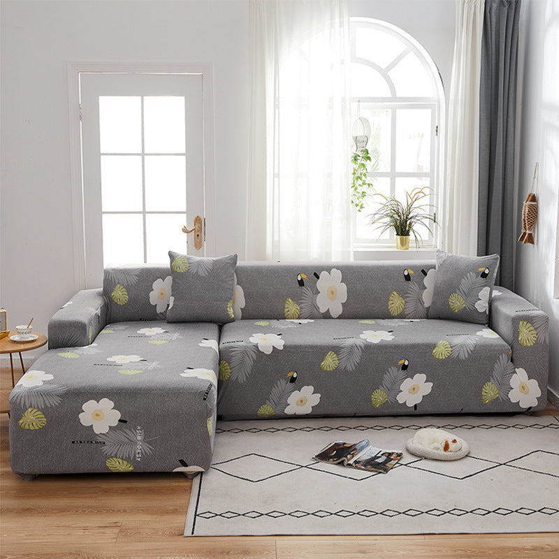 KTX-014291 Stretch Print Sofa Cover in Fashionable Design for Various Sizes
