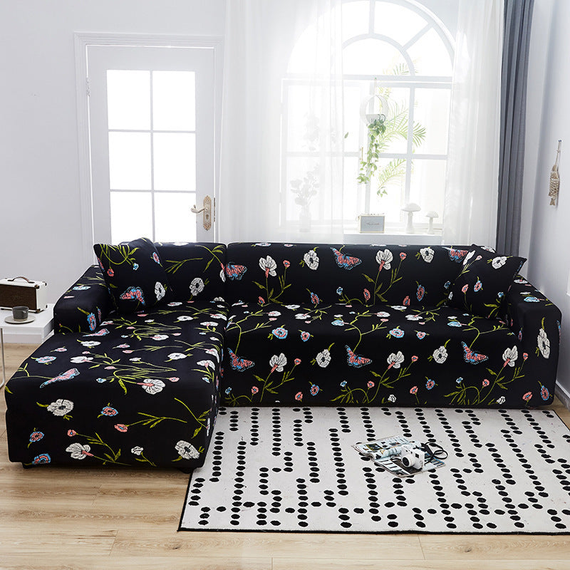 KTX-014291 Stretch Print Sofa Cover in Fashionable Design for Various Sizes