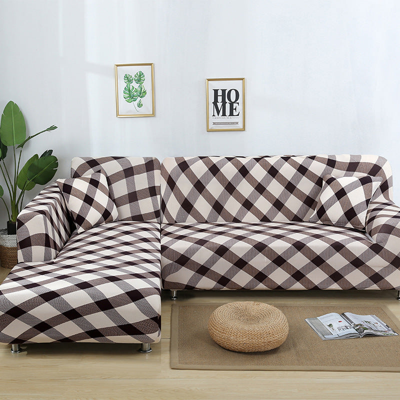 KTX-014291 Stretch Print Sofa Cover in Fashionable Design for Various Sizes