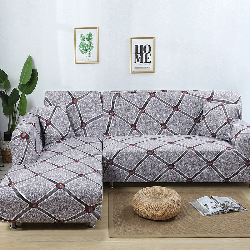 KTX-014291 Stretch Print Sofa Cover in Fashionable Design for Various Sizes