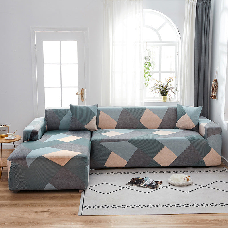KTX-014291 Stretch Print Sofa Cover in Fashionable Design for Various Sizes