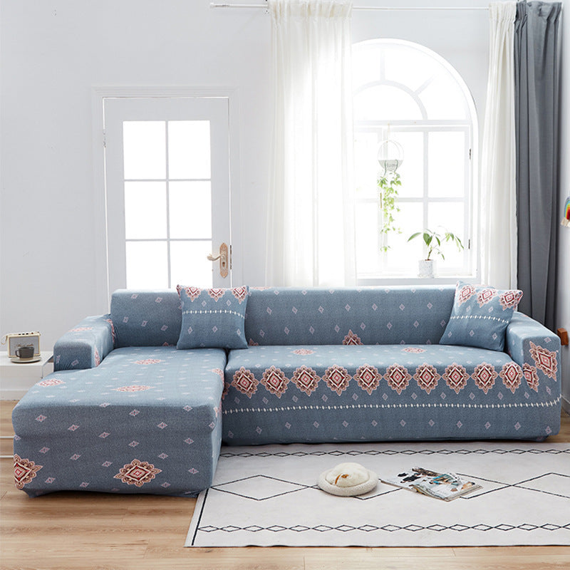 KTX-014291 Stretch Print Sofa Cover in Fashionable Design for Various Sizes