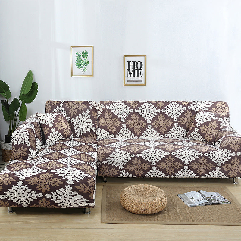 KTX-014291 Stretch Print Sofa Cover in Fashionable Design for Various Sizes